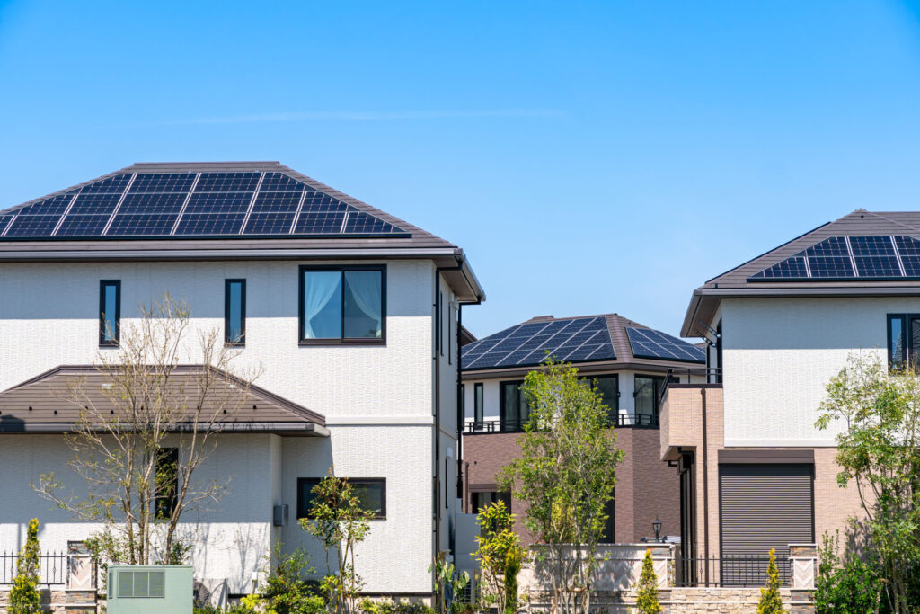 太陽光発電システム設置工事（分譲住宅地）（デモ）